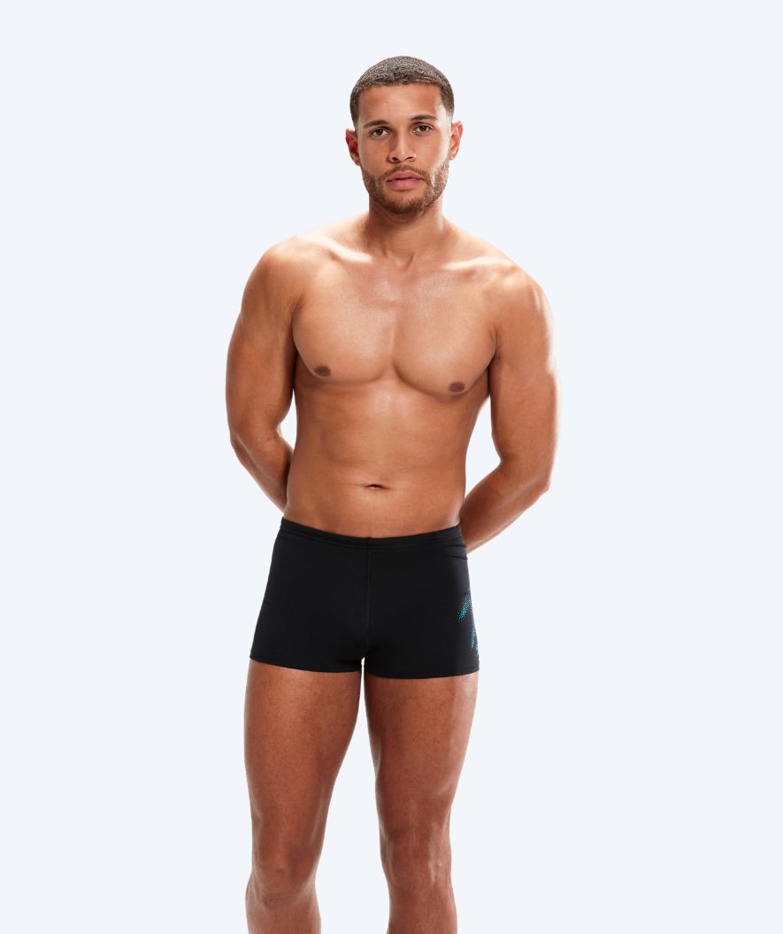 Speedo trunks for men - Hyperboom Placement - Black/blue