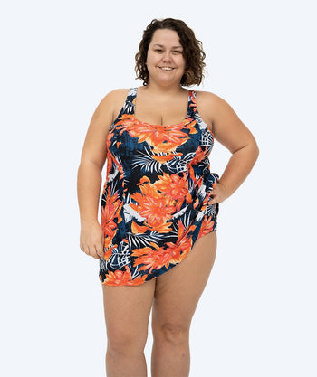 Watery skirted swimsuit for women - Laguna - Arvin Orange