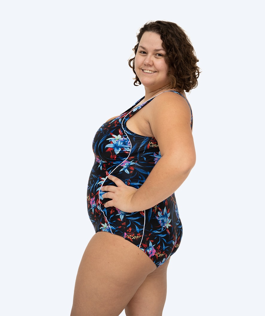 Watery plus size swimsuit for women - Marilla - Arvia Blue