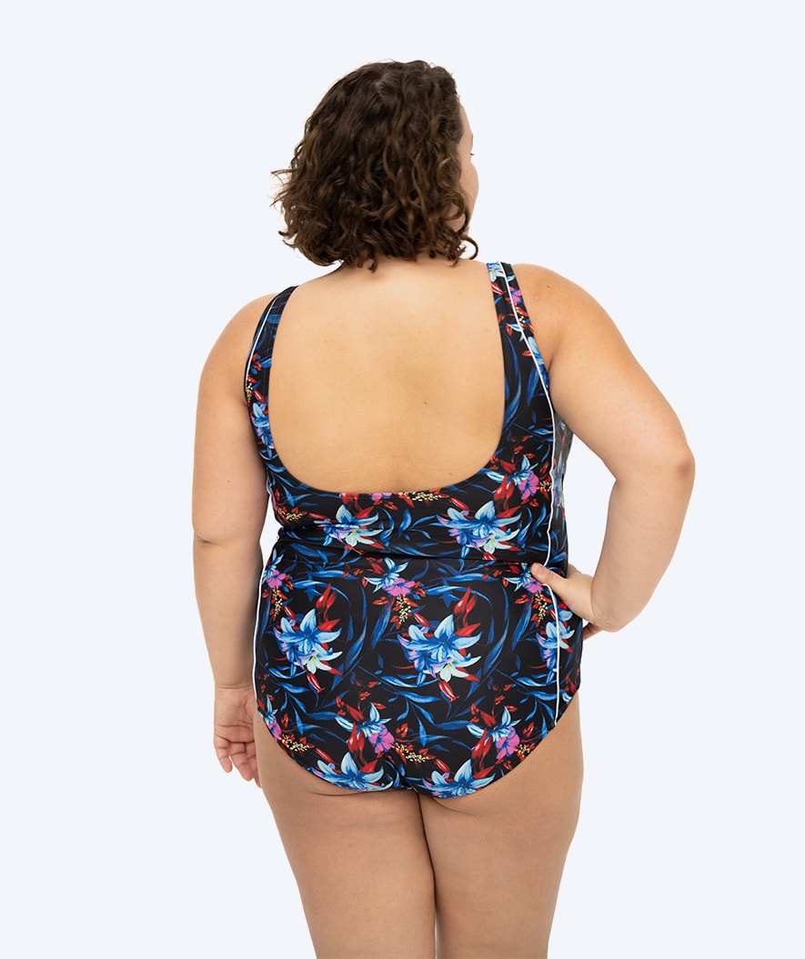 Watery plus size swimsuit for women - Marilla - Arvia Blue