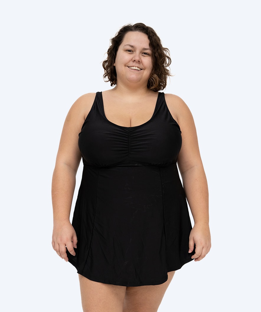 Watery skirted swimsuit for women - Dayla - Black