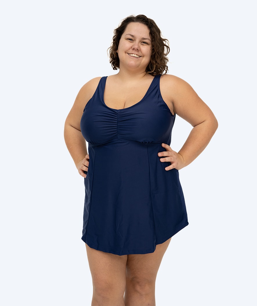 Watery skirted swimsuit for women - Dayla - Dark Blue
