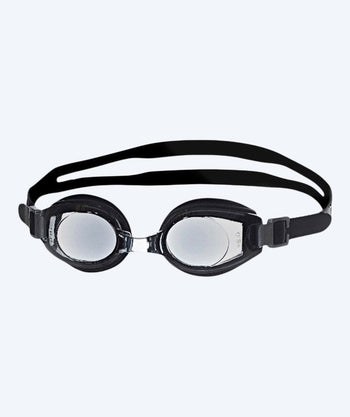 Primotec farsighted swim goggles with optical correction - (-1.0) til (+8.0) - Black (Smoke lens)