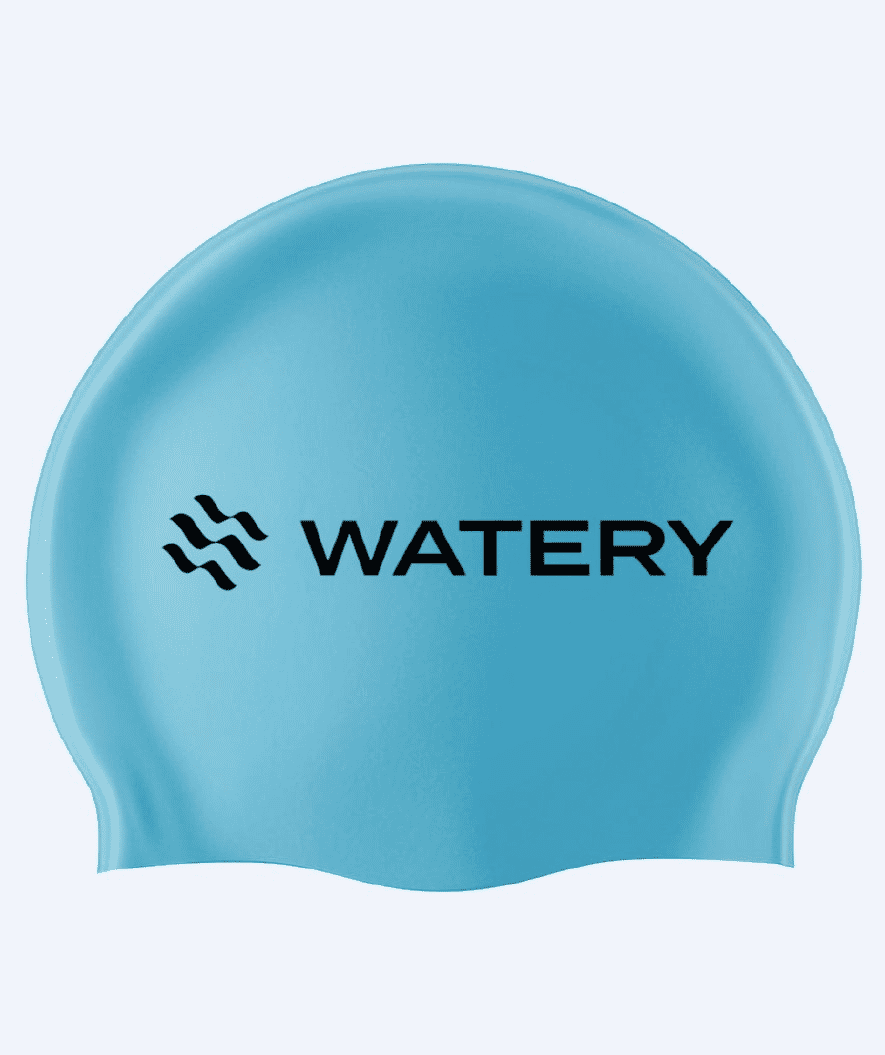 Watery swimming cap (from 10 years) - Signature - Sky Blue