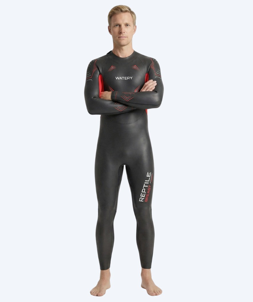 Watery wetsuit for men - Reptile Breast - Orange