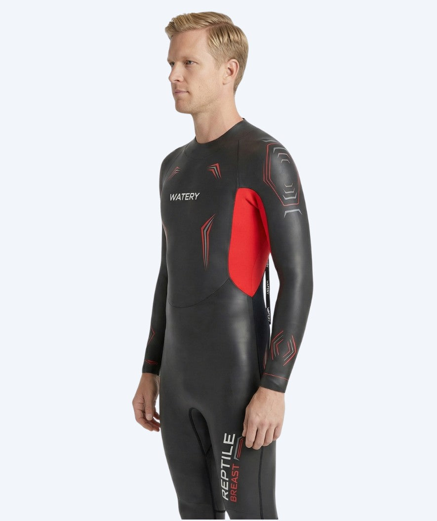 Watery wetsuit for men - Reptile Breast - Orange