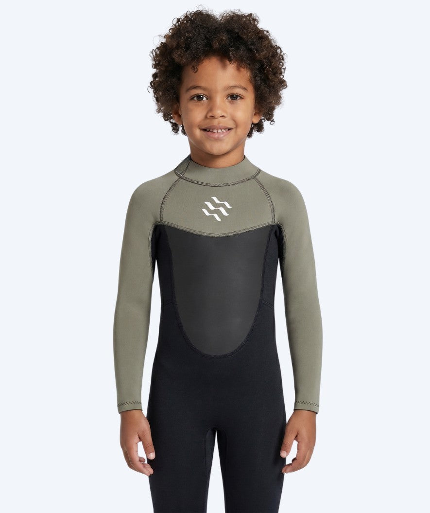 Watery wetsuit for kids - Gecko (3mm) - Dust green