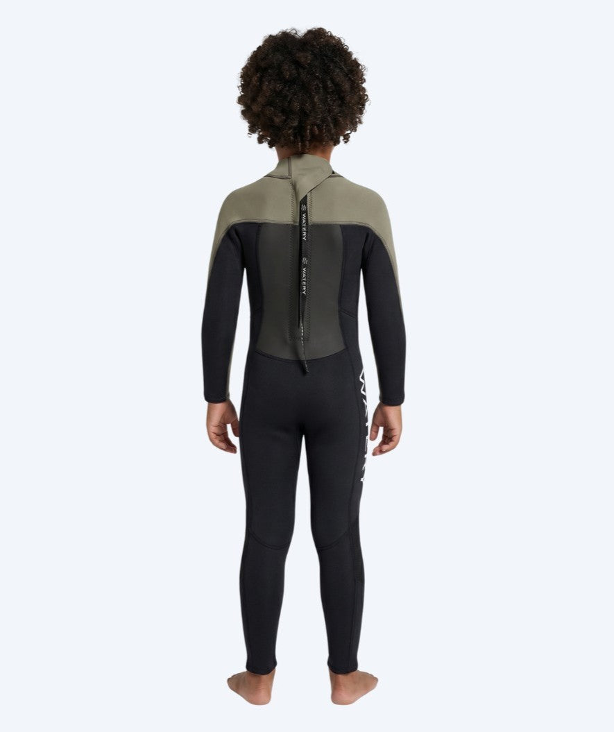 Watery wetsuit for kids - Gecko (3mm) - Dust green