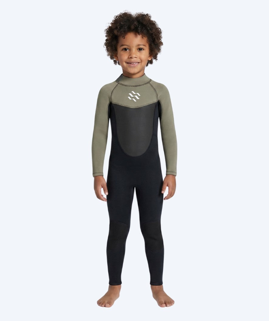Watery wetsuit for kids - Gecko (3mm) - Dust green