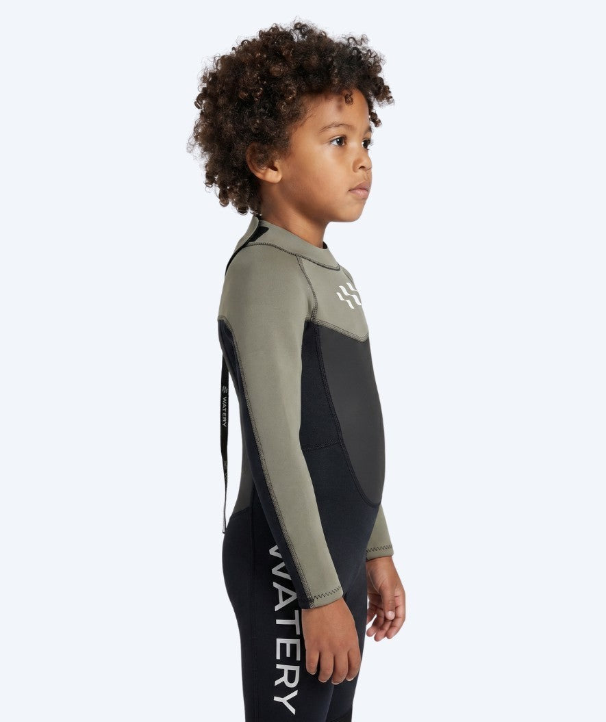Watery wetsuit for kids - Gecko (3mm) - Dust green