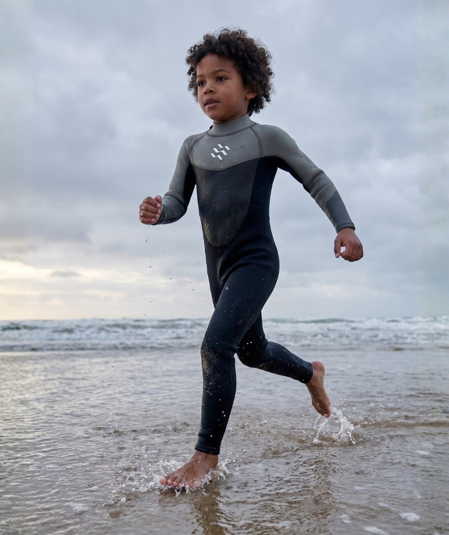 Watery wetsuit for kids - Gecko (3mm) - Dust green