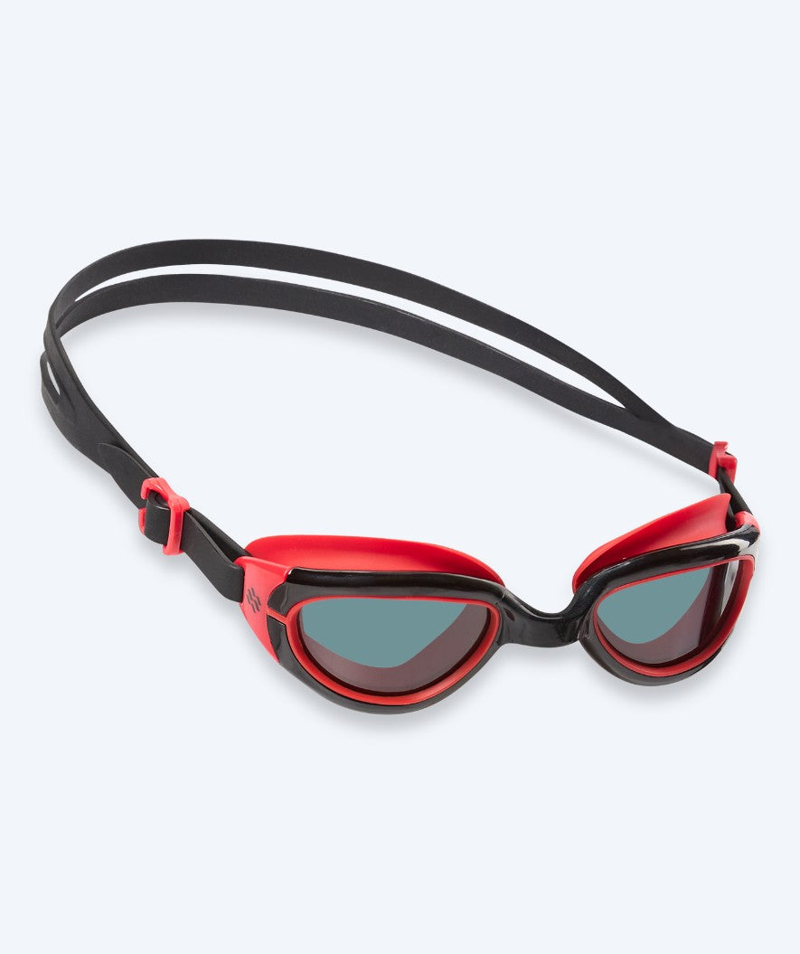 Watery swimming goggles for kids - Wade Active - Black/red (Smoke lens)