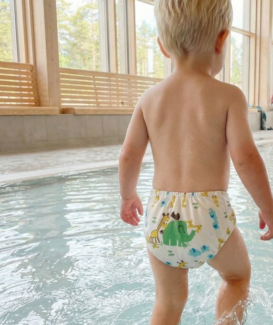 Watery swim diaper - Ondine - White