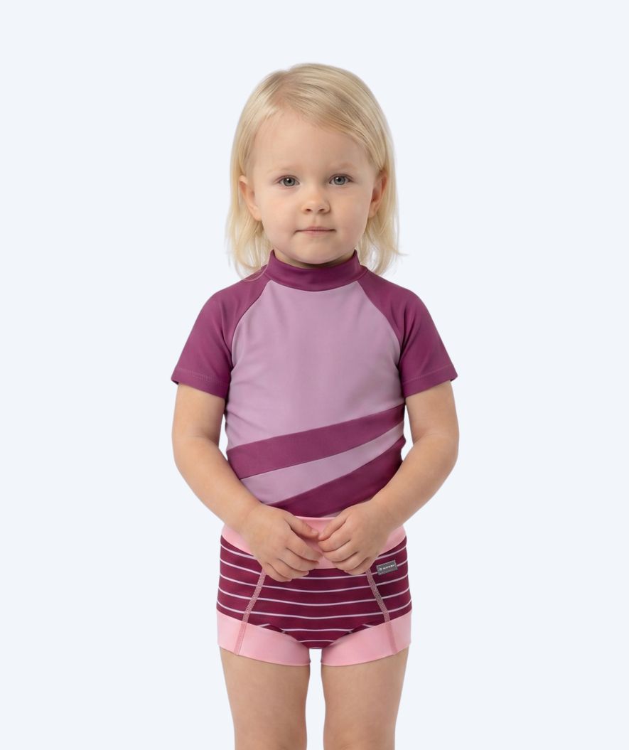 Watery swim nappies for kids - Neoprene Swim Nappy - Nordic Pink Stripes