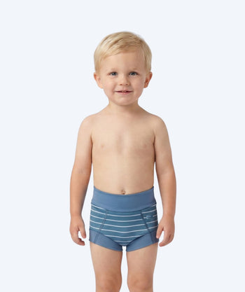 Watery swim nappies for kids - Neoprene Swim Nappy - Nordic Blue Stripes