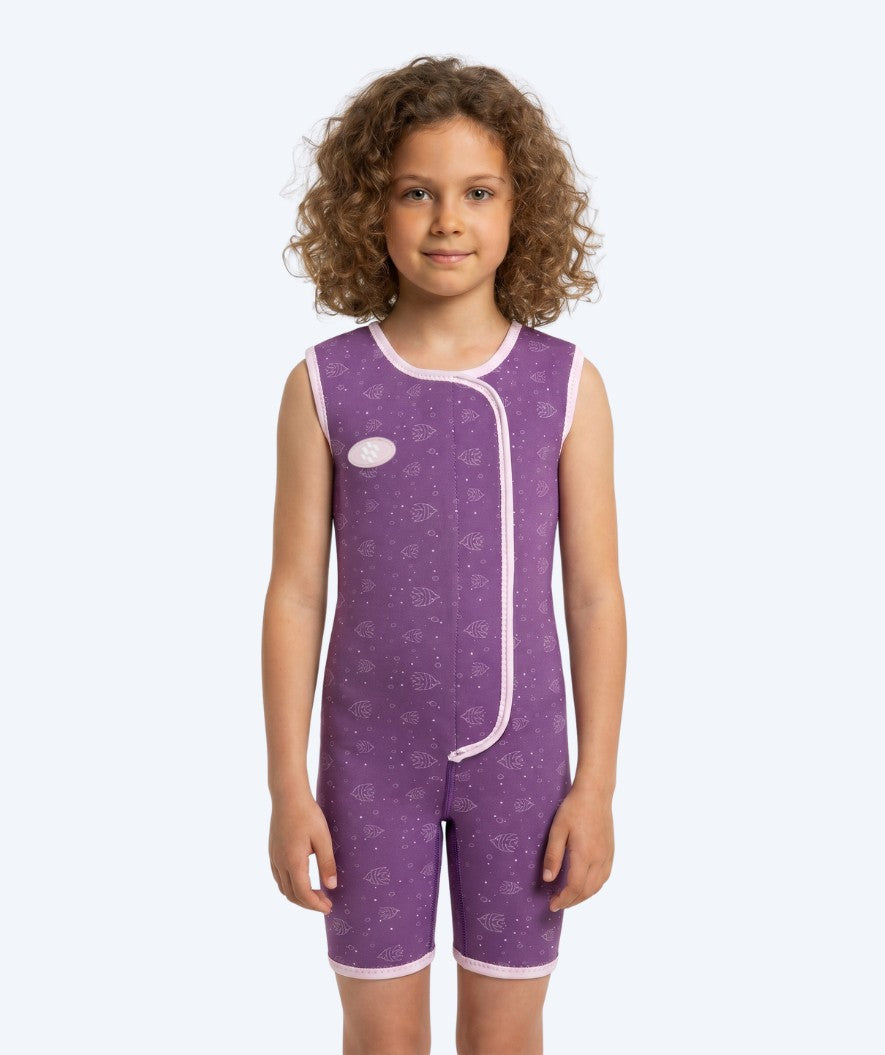 Watery wetsuit for kids - Baia Shorty - Atlantic Purple
