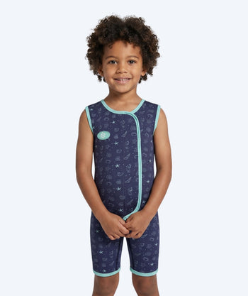 Watery wetsuit for kids - Baia Shorty - Atlantic Turquoise