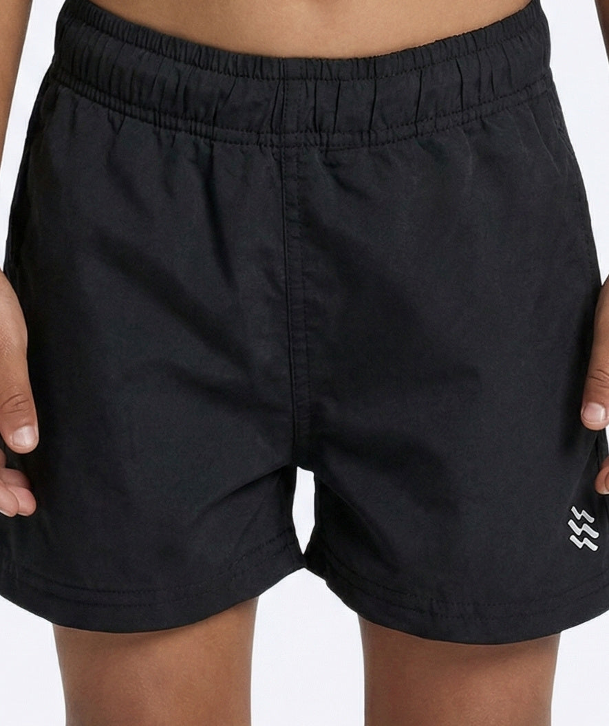 Watery swim shorts for boys - Waverly - Black