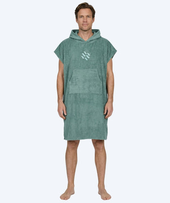 Watery bathing poncho for adults - Cotton - Forrest Green