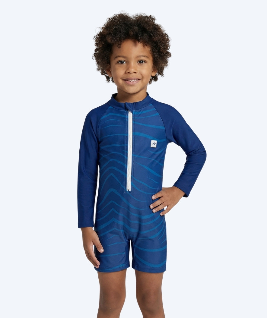 Watery UV-suit for children - Fjord Long Sleeve Rashguard - Dark blue