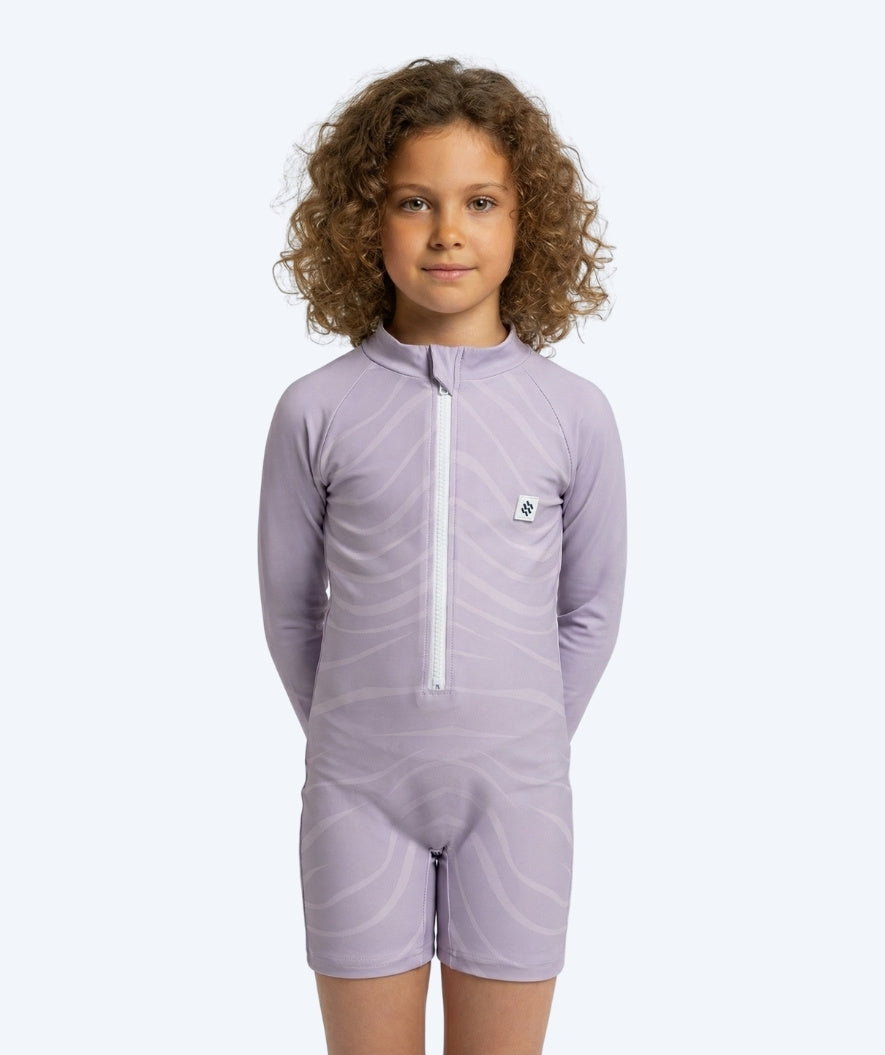 Watery UV-suit for kids - Fjord Long Sleeve Rashguard - Purple