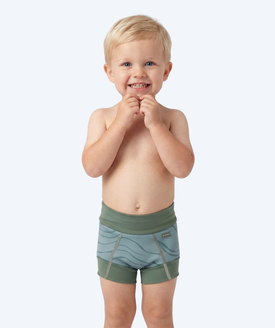 Watery swim nappies for kids - Neoprene Swim Nappy - Fjord Green