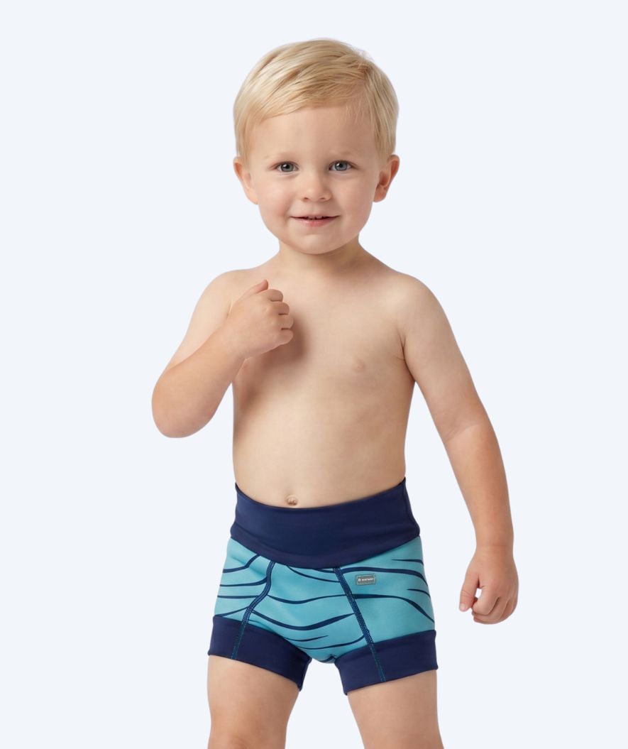 Watery swim nappies for kids - Neoprene Swim Nappy - Turquoise