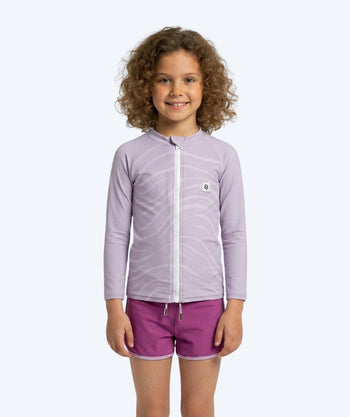 Watery UV-shirt for kids - Fjord Long Sleeve Rashguard - Purple