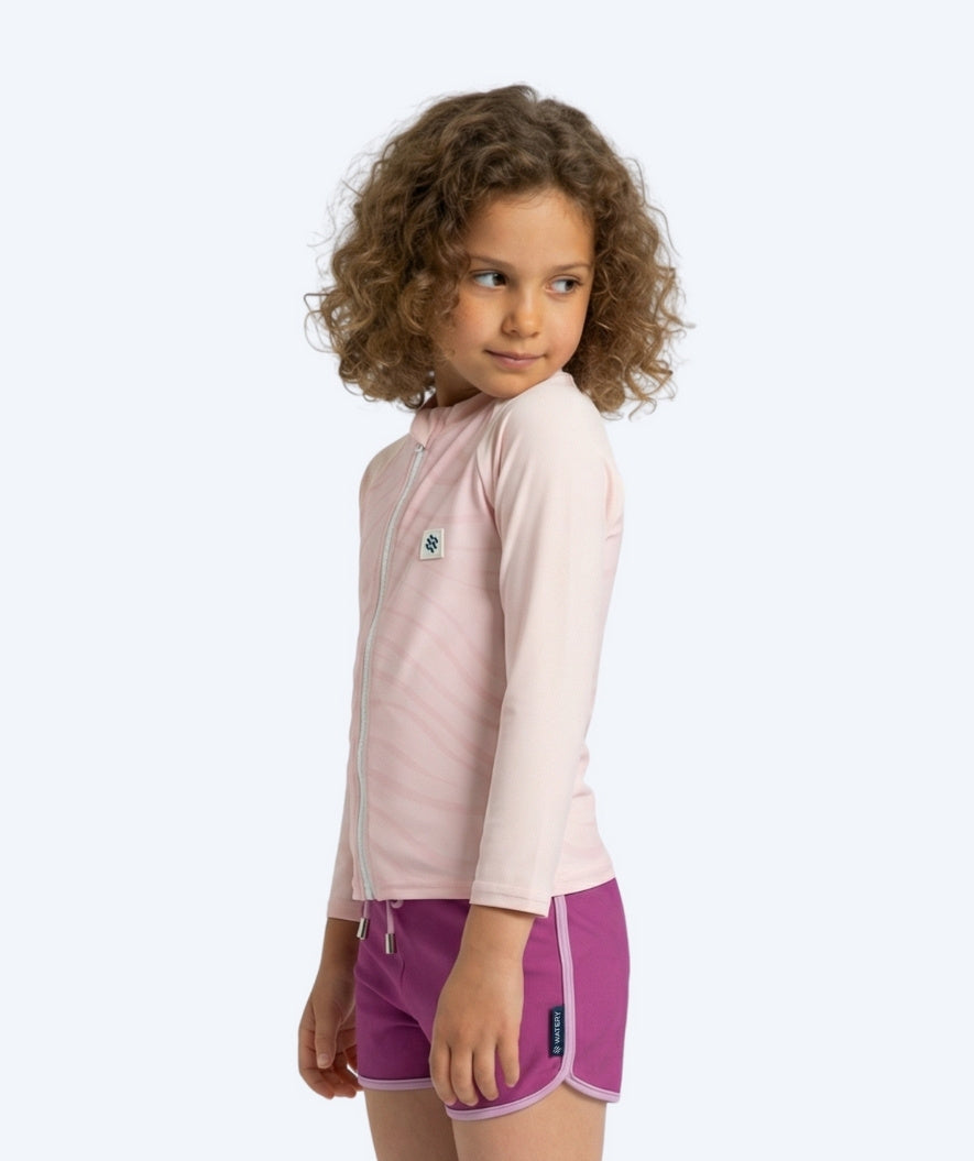 Watery UV-shirt for kids - Fjord Long Sleeve Rashguard - Pink