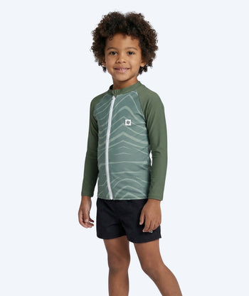 Watery UV-shirt for kids - Fjord Long Sleeve Rashguard - Green