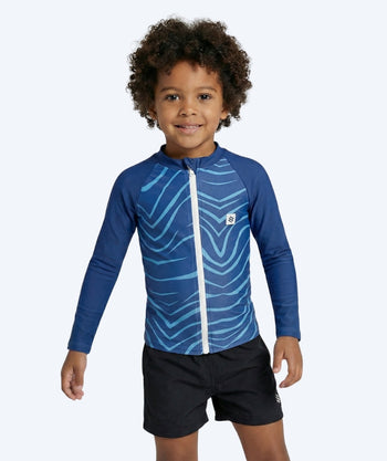 Watery UV-shirt for kids - Fjord Long Sleeve Rashguard - Dark blue