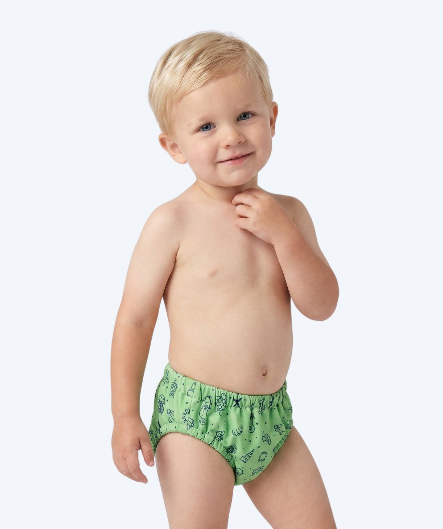 Watery swim nappies for kids - Foss Lining Nappy - Atlantic Green