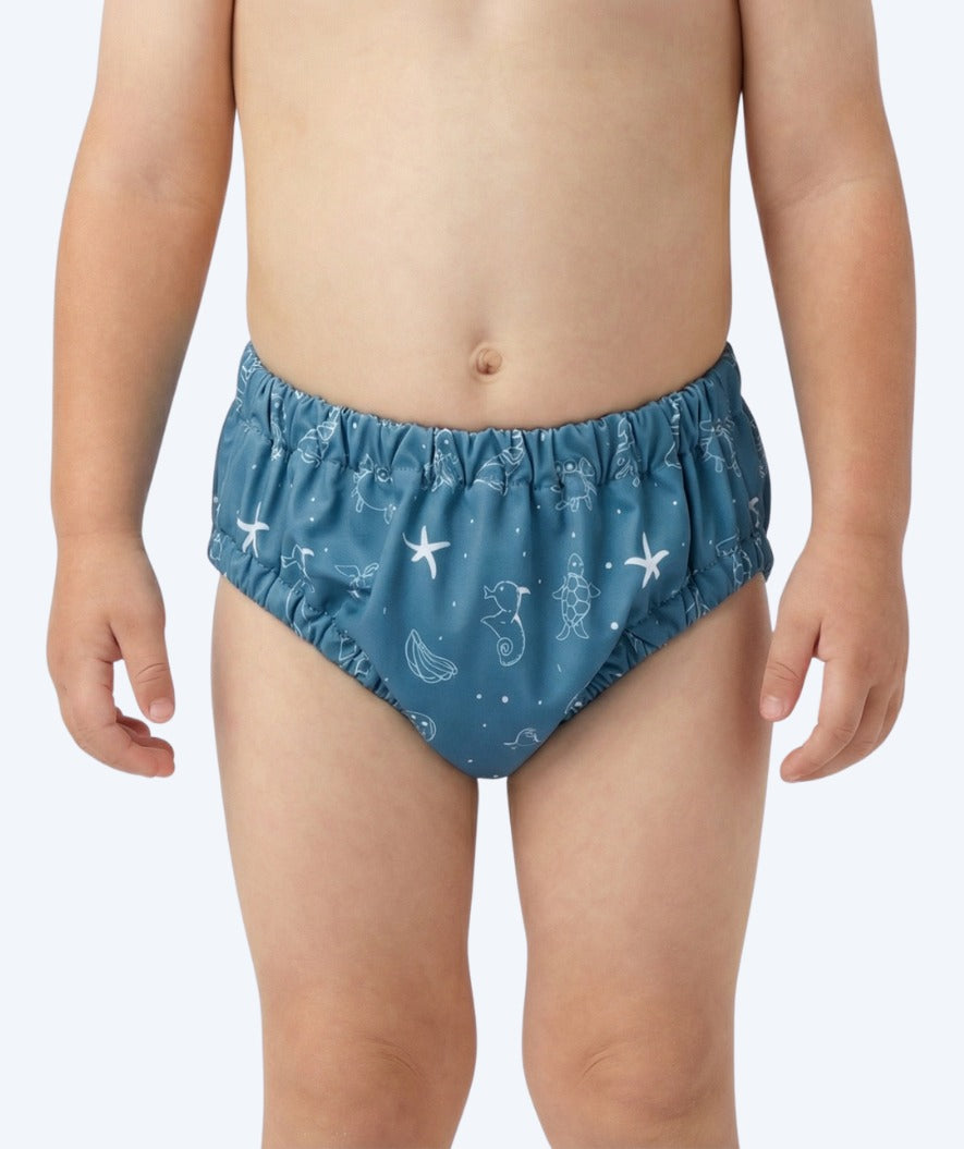 Watery swim nappies for kids - Foss Lining Nappy - Atlantic Blue
