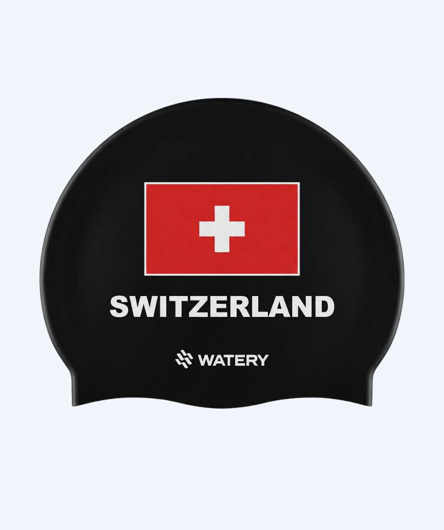 Watery swim cap - Switzerland - Black