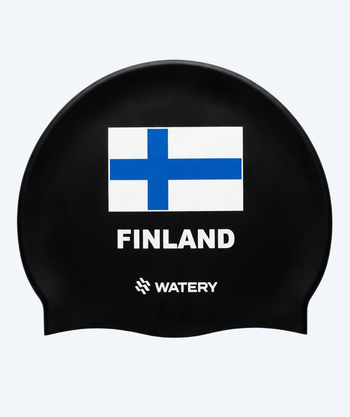 Watery Swim Caps - Finland - Black