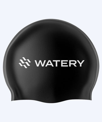 Watery swimming cap (from 10 years) - Signature Latex - Black