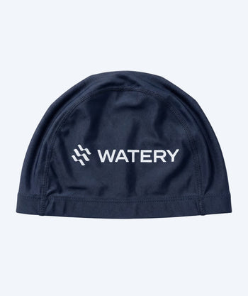 Watery swimming cap (from 10 years) - Signature Elastane - Dark blue