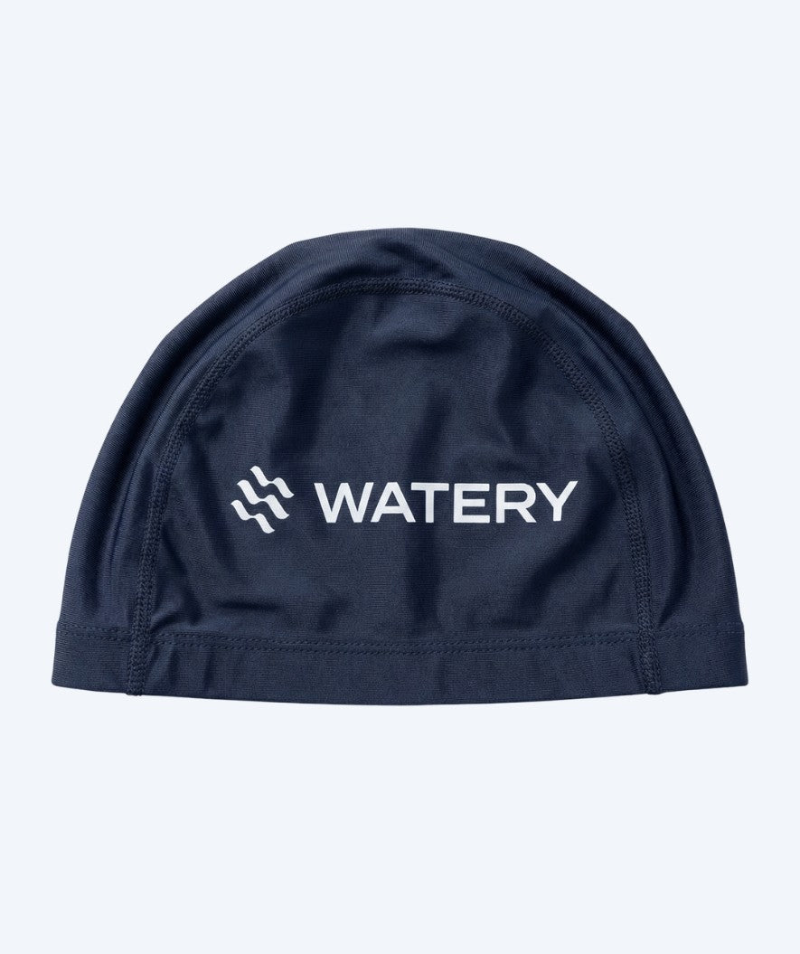 Watery swimming cap (from 10 years) - Signature Elastane - Dark blue