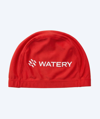 Watery swimming cap (from 10 years) - Signature Elastane - Red
