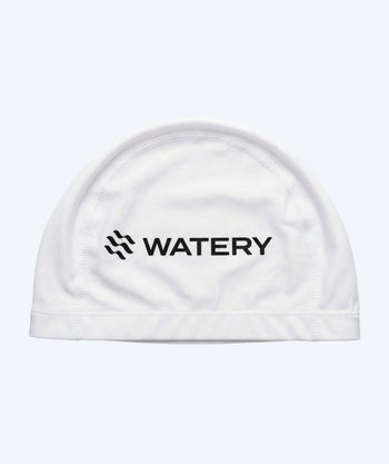 Watery swimming cap (from 10 years) - Signature Elastane - White