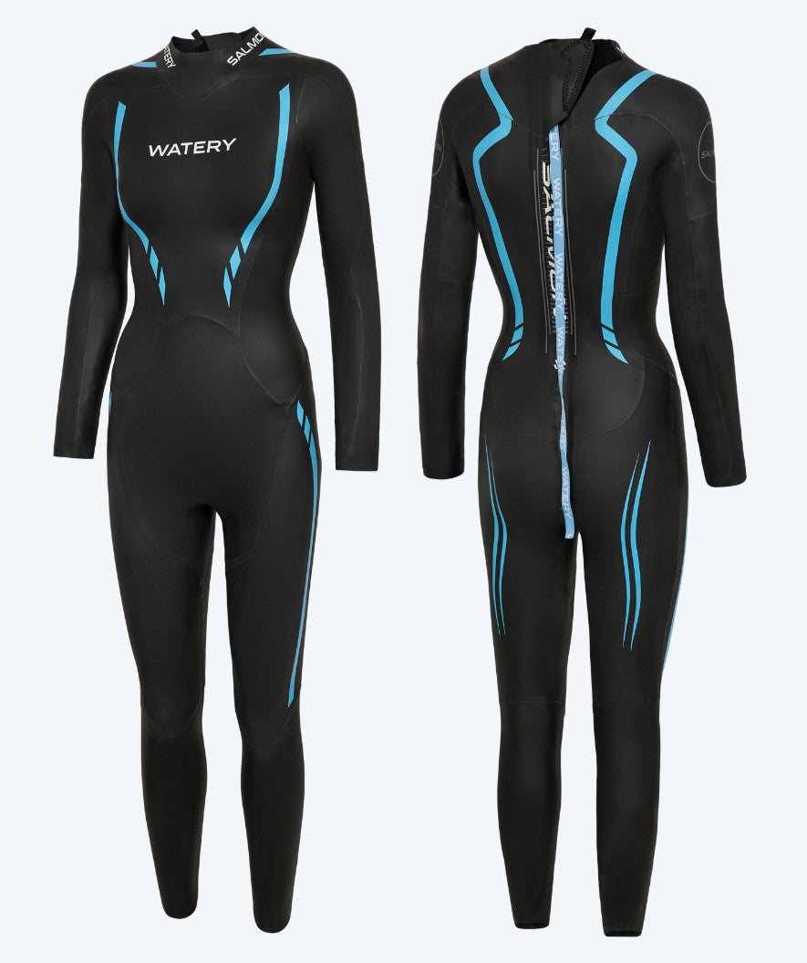 Watery wetsuit for women - Salmon Glide - Black/blue
