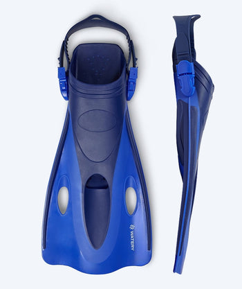 Watery diving fins for adults - Launch - Blue