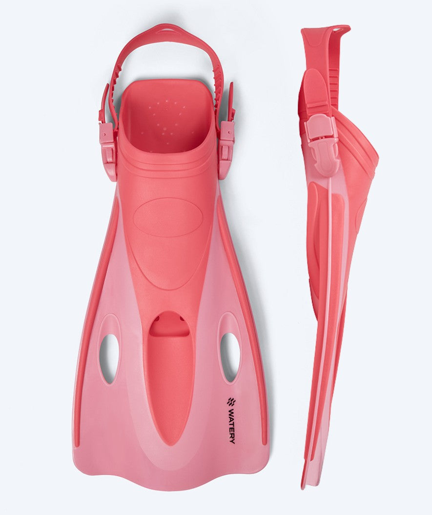 Watery diving fins for adults - Launch - Pink
