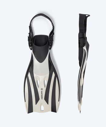 Watery diving fins for kids - Shack - Black/white