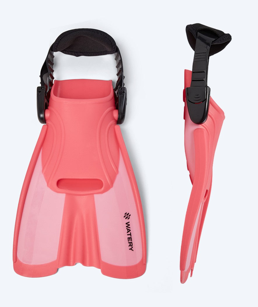 Watery diving fins for kids - Tropical - Pink