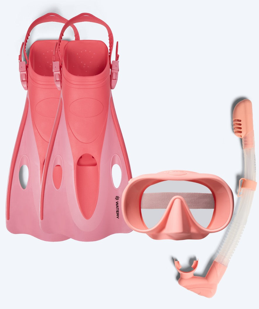 Watery snorkel set for adults (from 15 years) - Launch/Alton - Pink