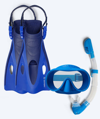 Watery snorkel set for kids (4-10) - Launch/Alton - Blue