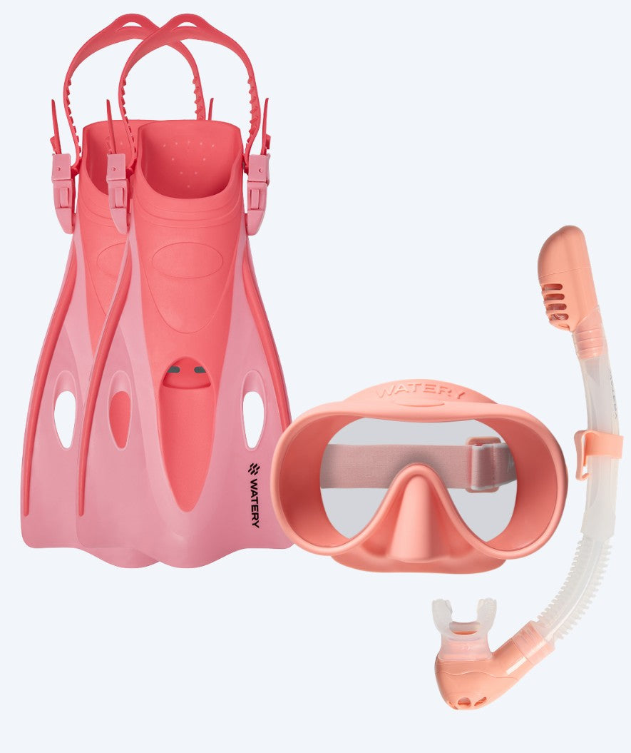 Watery snorkel set for kids (4-10) - Launch/Alton - Pink