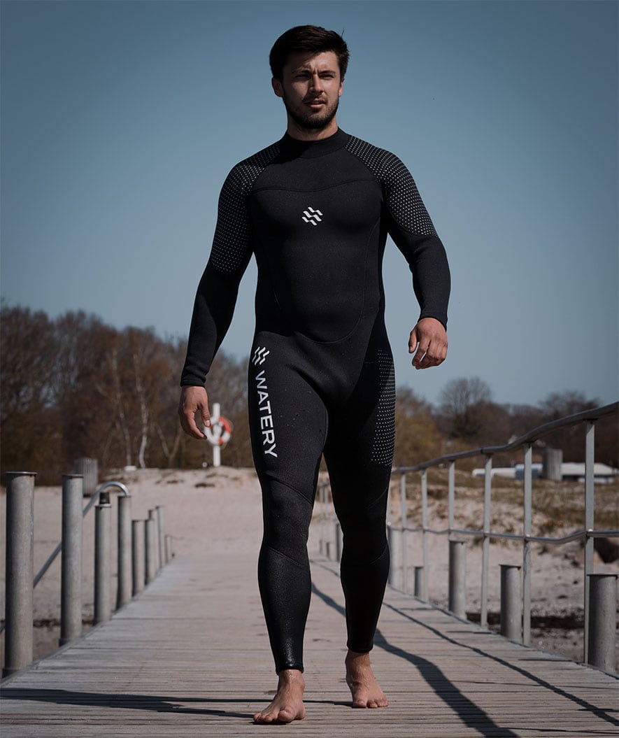 Watery wetsuit for men - Hedgehog (3mm) - Black