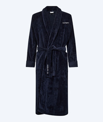 Watery bathrobe for men - Mariana - Navy blue